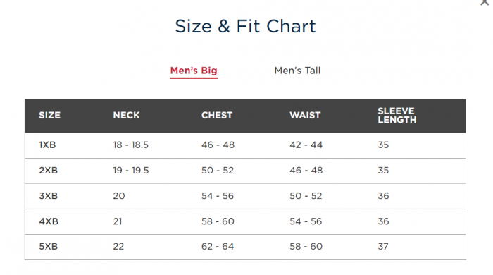 Cutter & Buck Stretch Oxford Mens Big and Tall Long Sleeve Dress Shirt - Image 6